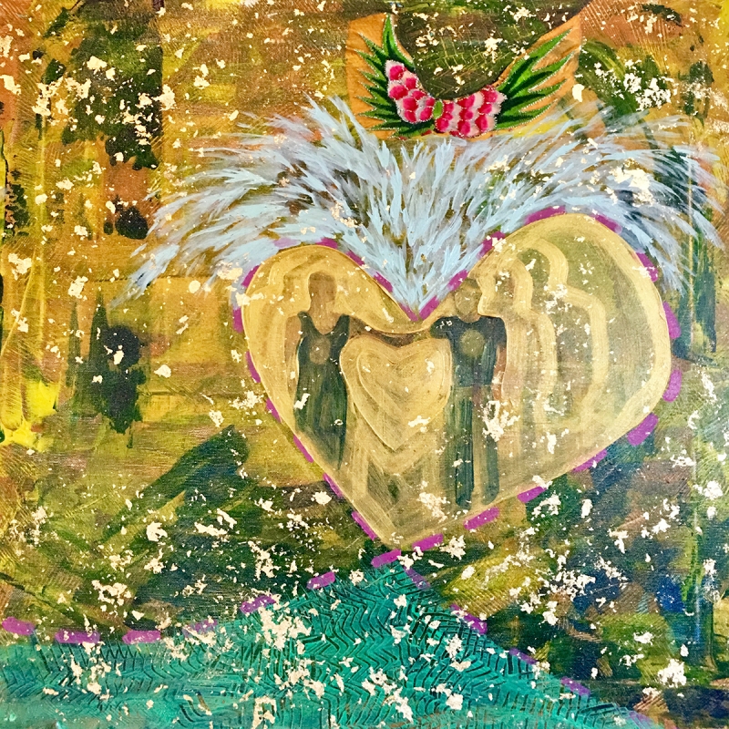 Hearts Interwoven by artist Melissa Wen Mitchell-Kotzev